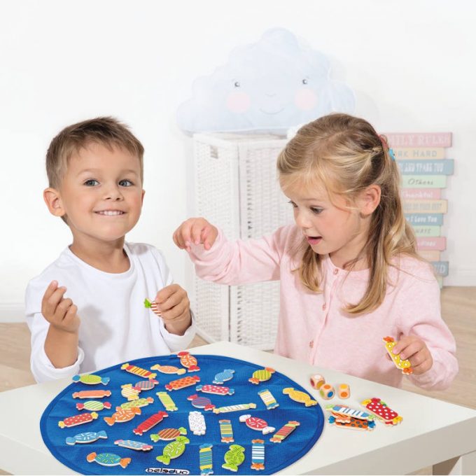 Tähelepanumäng "Kommid"