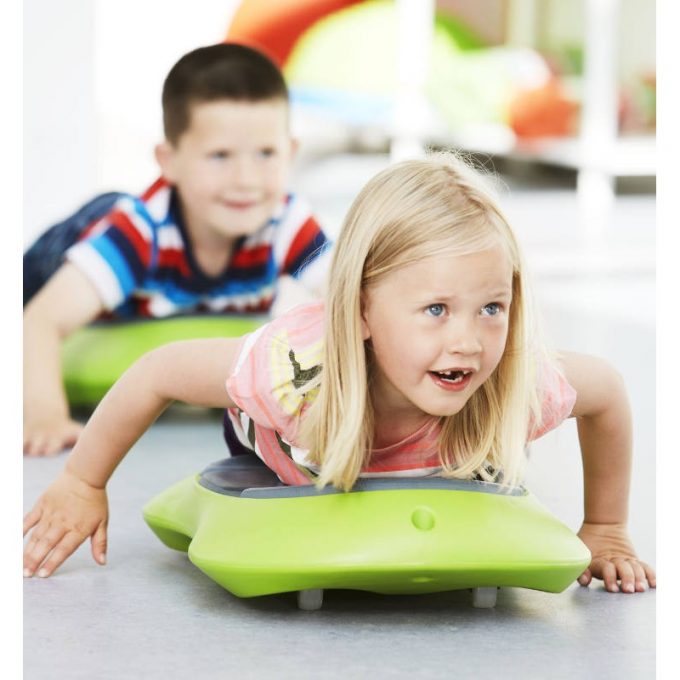 Liikumislaud ratastel - roheline