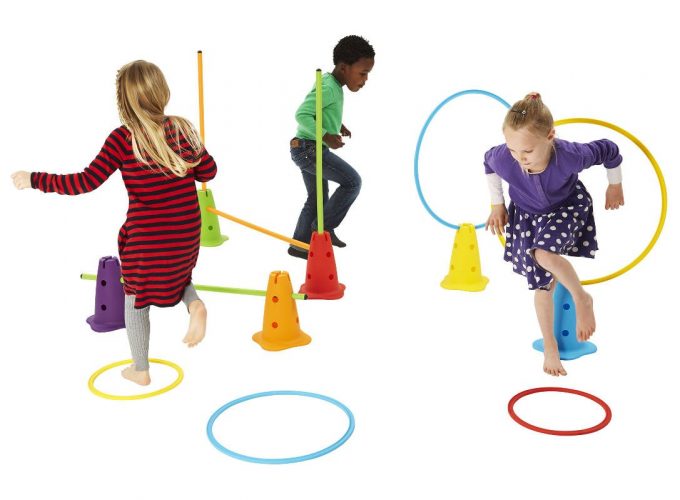 Lapikud võimlemisrõngad 50cm tasakaalurajale (3tk)