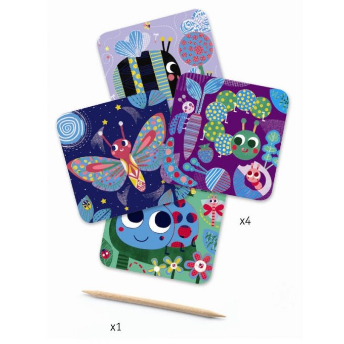 Kraapimiskunst "Putukad"