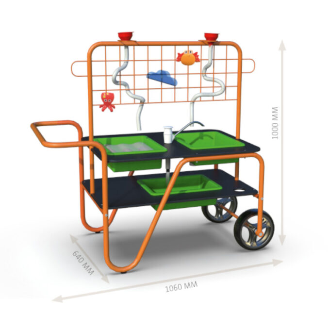 Ilmastikukindel mobiilne vee- ja liivalaud
