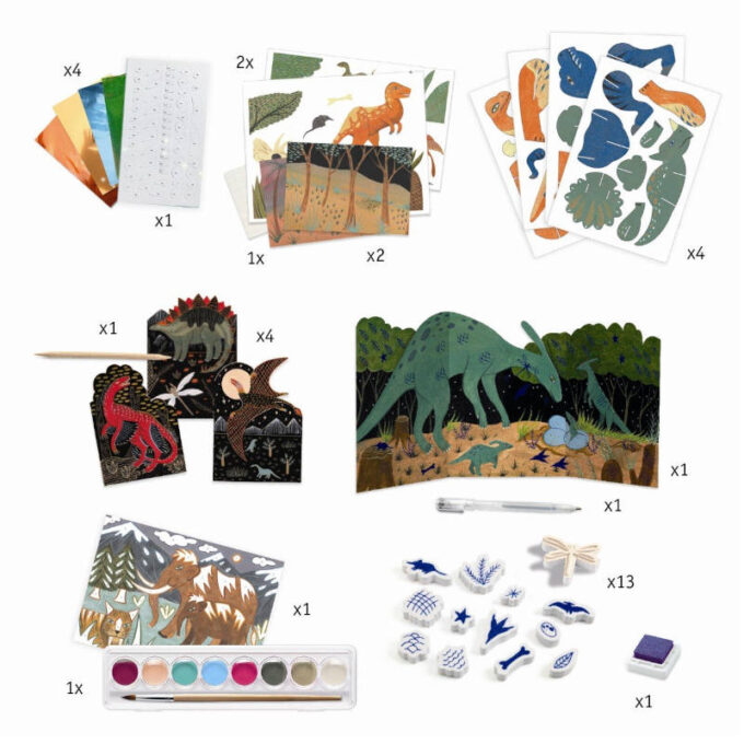 Suur meisterdamiskomplekt "Dinosauruste maailm"