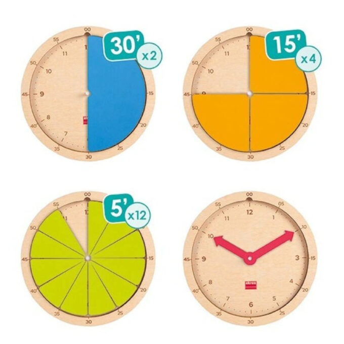 Kella õppimise mäng "Ehitame aega"