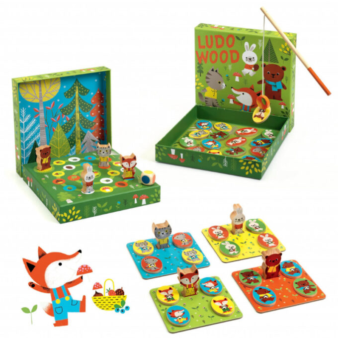 Lauamängude komplekt "Ludo Wood"