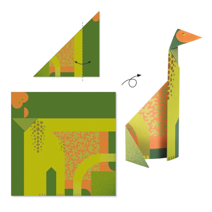 Voltimiskomplekt Origami "Dinosaurused"