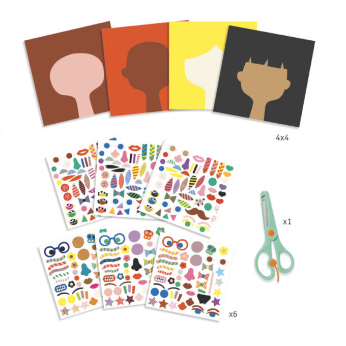 Lõikamise ja kleepimise komplekt "Juuksur"