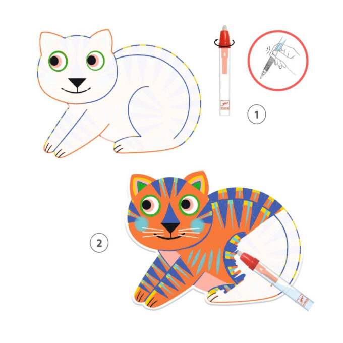 Veepliiatsiga värvimiskomplekt "Loomaportreed"