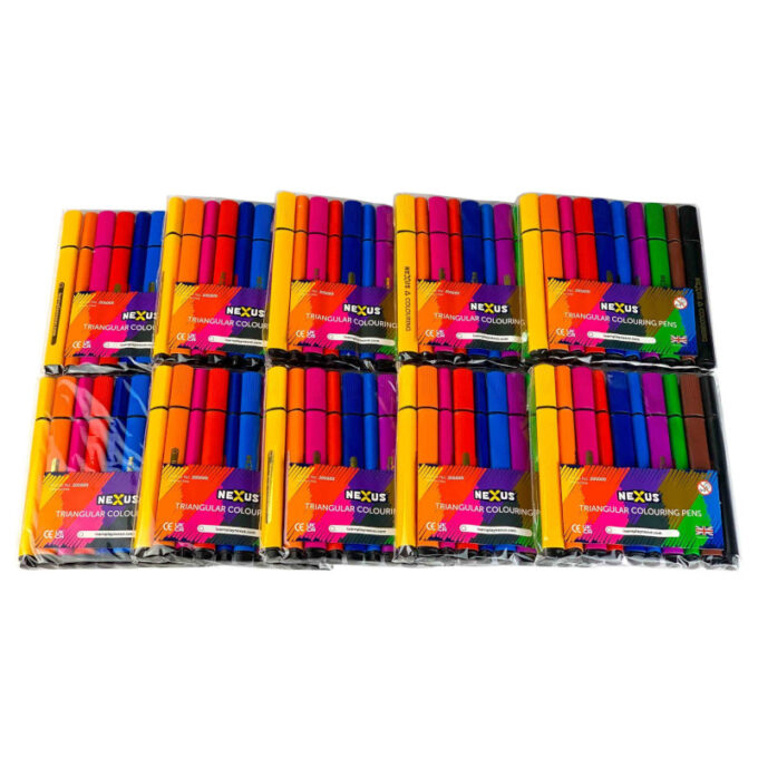 Kolmnurksed viltpliiatsid Nexus 4 mm (10 tk)