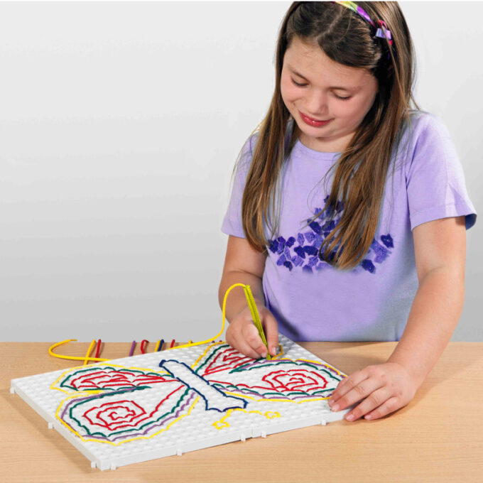 Paeltega joonistustahvlid - valge (4 tk)