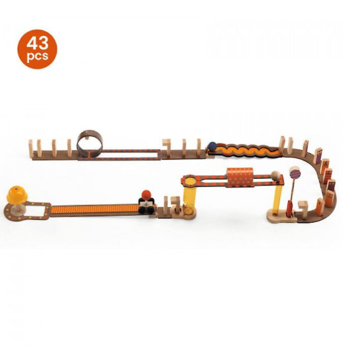 Ahelreaktsiooni konstruktor "Zig & Go junior" (42 osa)