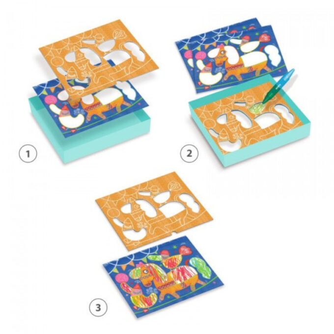 Värvimiskomplekt šabloonidega