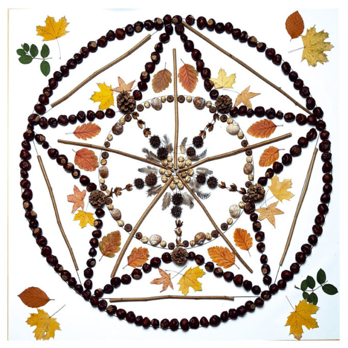 Ilmastikukindel mandala vaip 90x90 cm (3 tk)