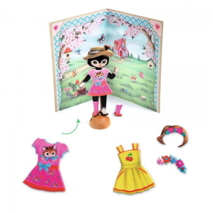 Korduvkasutatavad kleepsud "Kiisude garderoob"