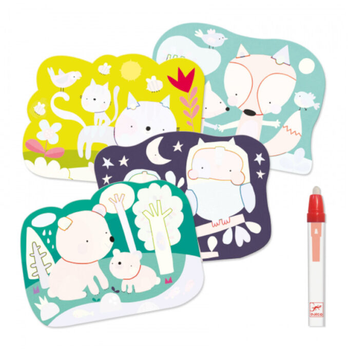 Veepliiatsiga värvimiskomplekt "Kes on peidus?"