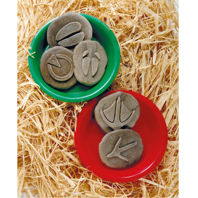 Kivist templid "Taluõue jalajäljed"