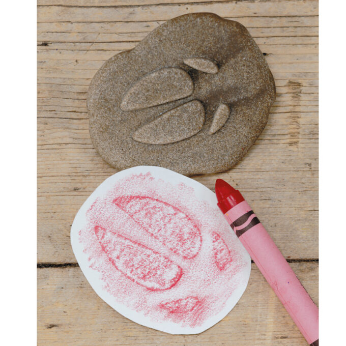 Kivist templid "Taluõue jalajäljed"