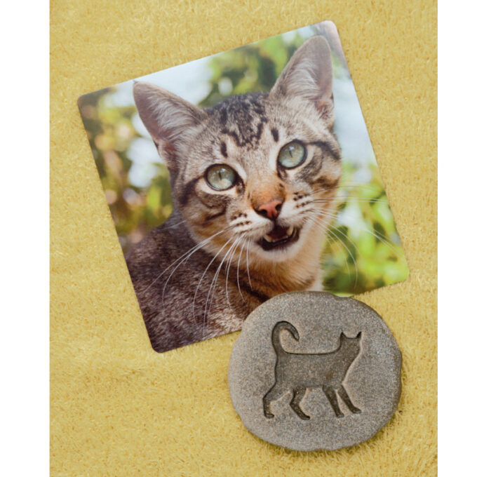 Kivist templid "Taluõue jalajäljed"