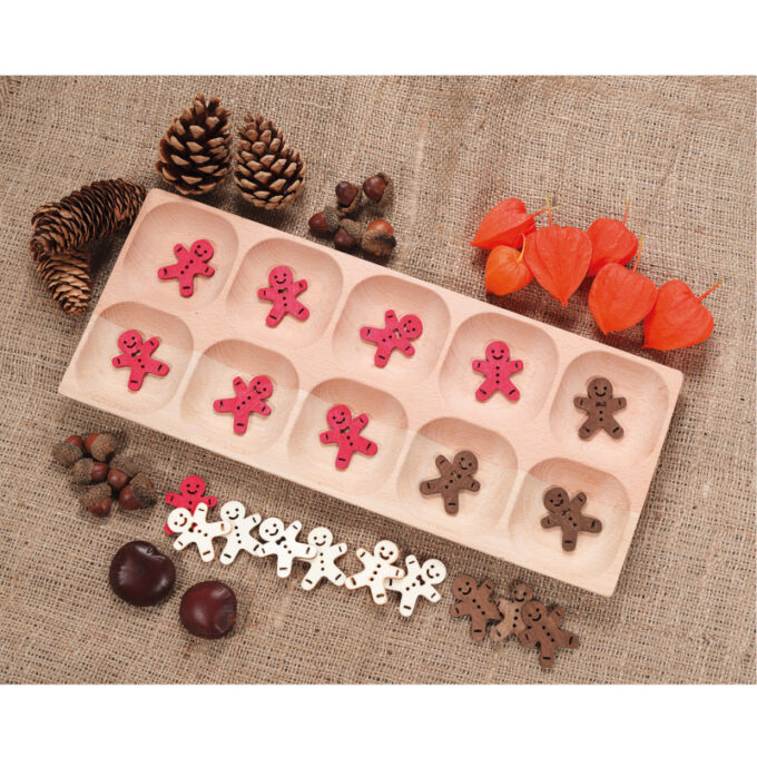 Puidust sorteerimisalus (10 lahtrit)