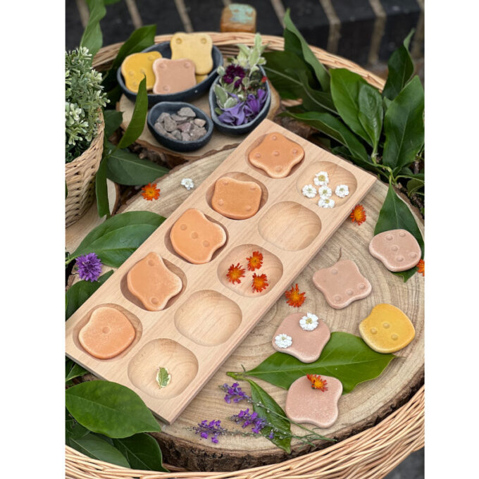 Puidust sorteerimisalus (10 lahtrit)