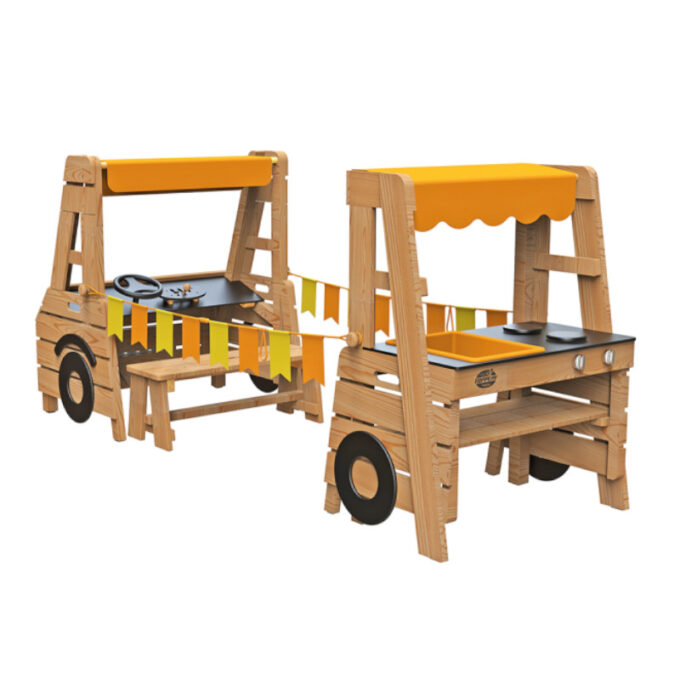 Õueatraktsioon matkaauto - mänguköök