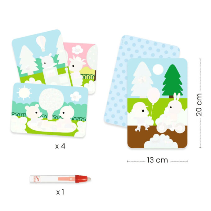 Väike veepliiatsiga värvimiskomplekt "Pargis"