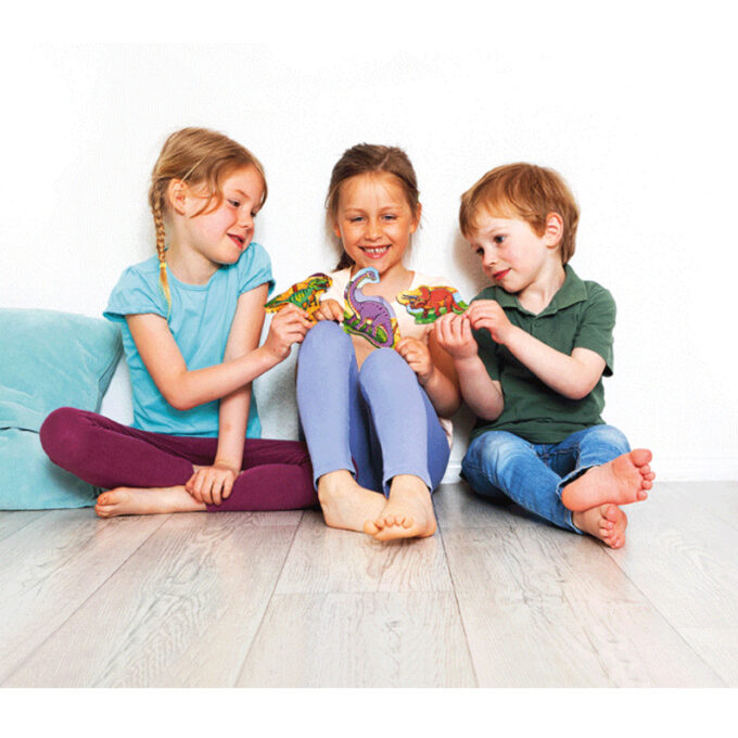 Helendav kihiline pusle "Dinosaurused"