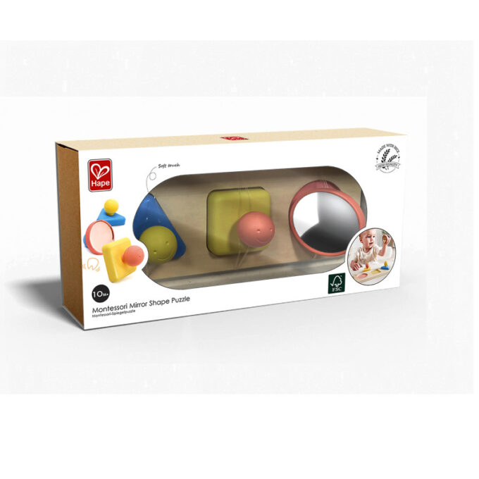 Montessori kujundipusle peeglitega