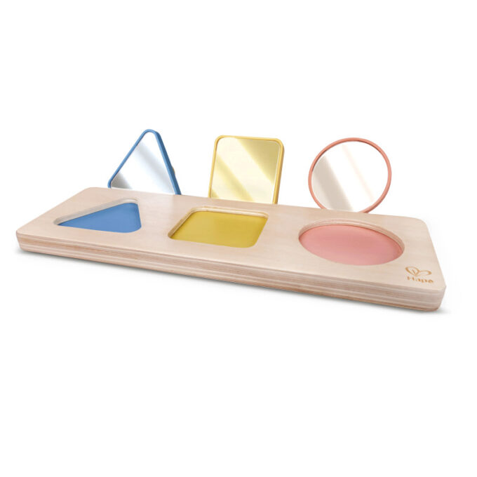 Montessori kujundipusle peeglitega