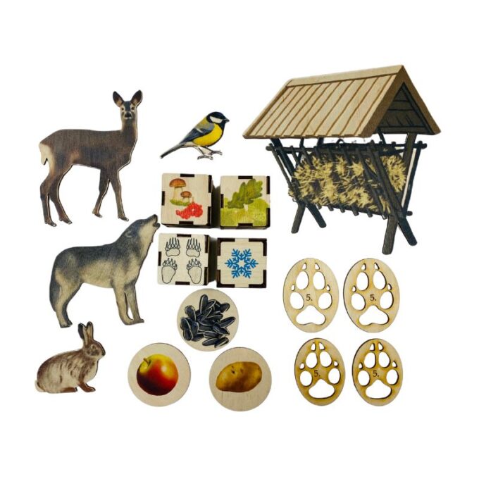 Suur magnetiline õppemäng "Mets talvel" postriga