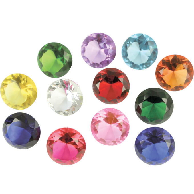 Klaasteemantid 6 cm (12 tk)