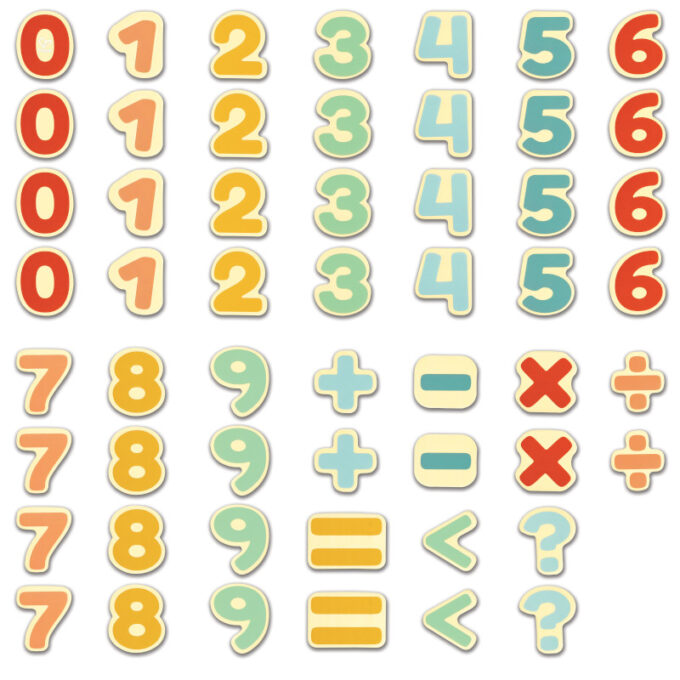 Magnetilised numbrid (54 tk)