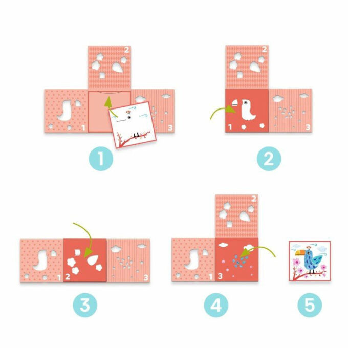 Šabloonidega värvimine "Loomad"