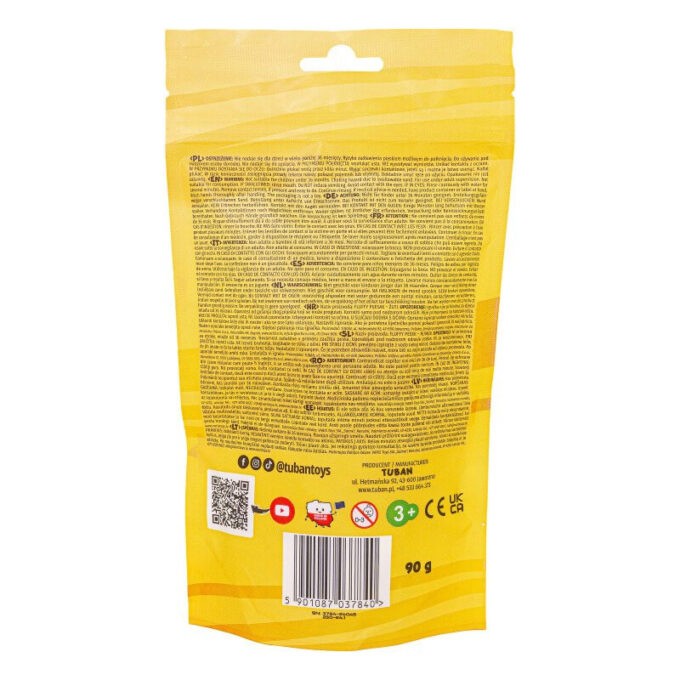 Pehme kineetiline liiv - kollane (90 g)