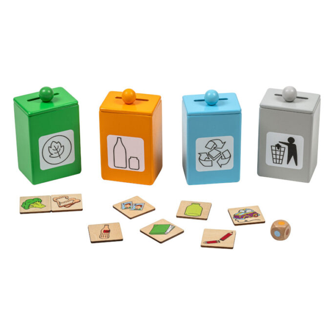 Prügikastidega õppemäng "Jäätmed"