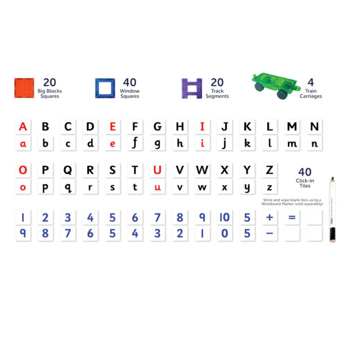 Magnetklotside konstruktor "Õpperong" (viimased tooted)