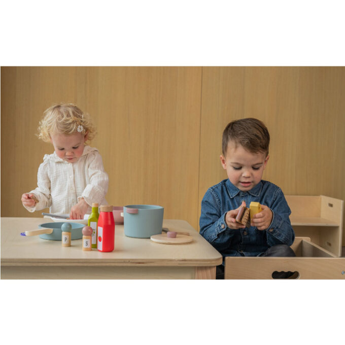 Puidust kööginõude komplekt