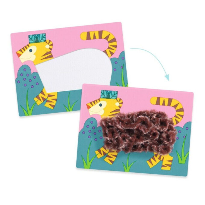 Meisterdamiskomplekt takjakinnitusega "Mütsidega loomad"