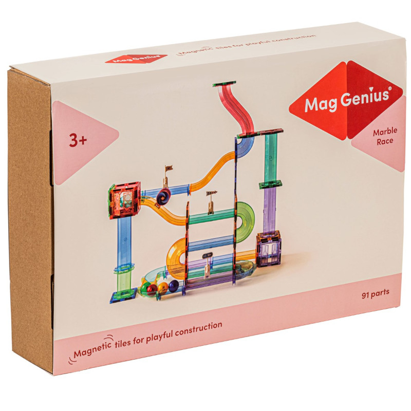 MagGenius magnetklotsidega pallirada (91 osa)