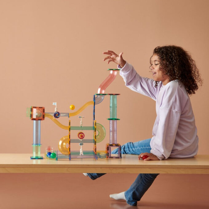 MagGenius magnetklotsidega pallirada (91 osa)