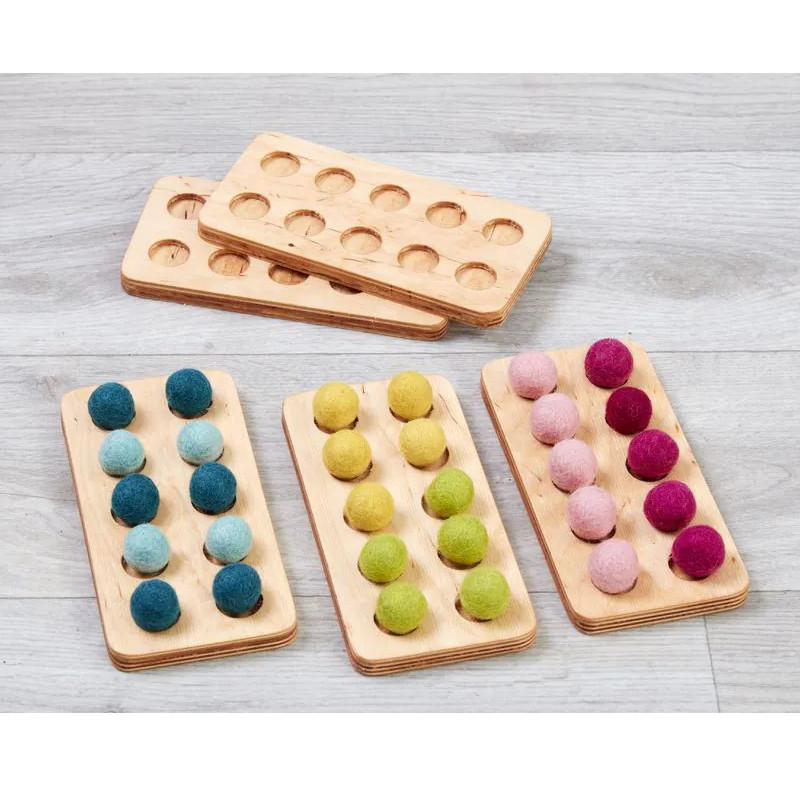 Puidust loendamisalus 1-10 vildist pallidele (5 tk)