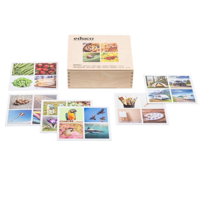 Tähelepanumäng "Ruudud - fotod"