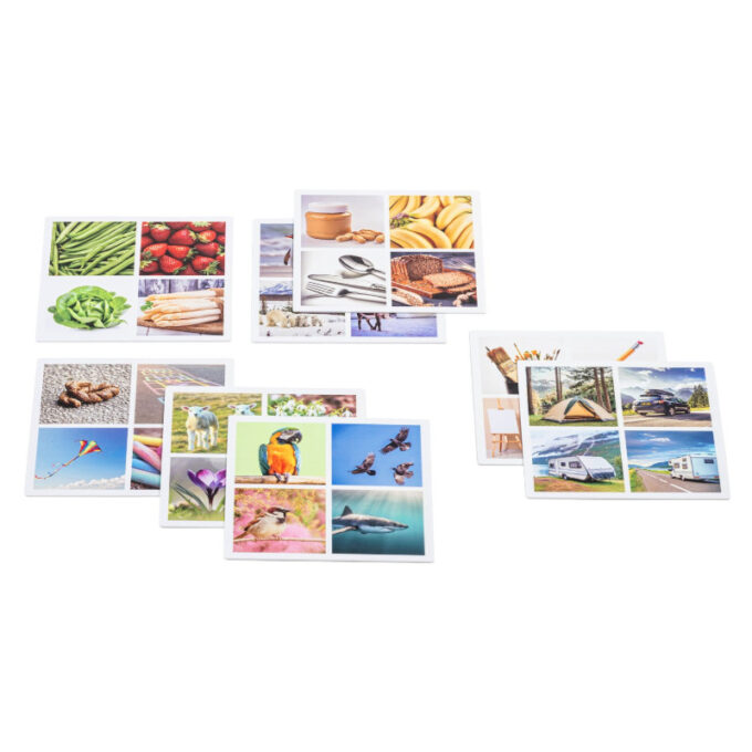 Tähelepanumäng "Ruudud - fotod"