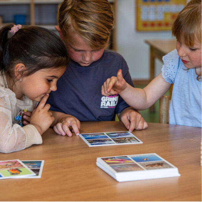 Tähelepanumäng "Ruudud - fotod"