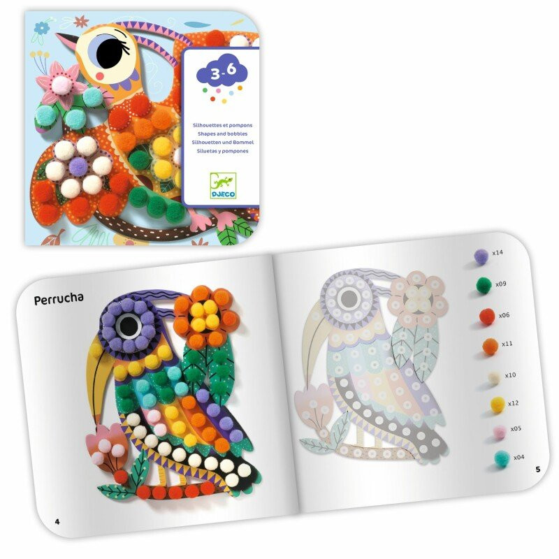 Kleepimiskomplekt plüüspallidega Linnud_7