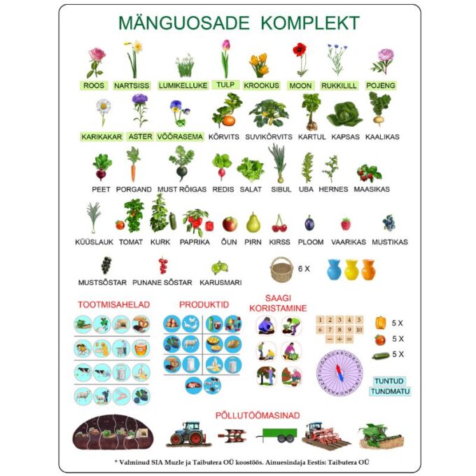 Suur magnetiline õppemäng "Talu" - lisakomplekt