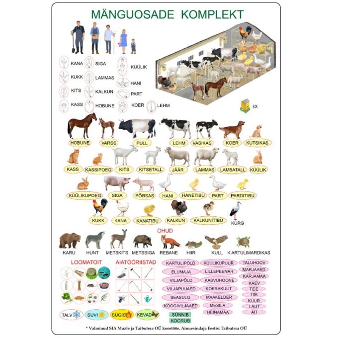 Suur magnetiline õppemäng "Talu" postriga
