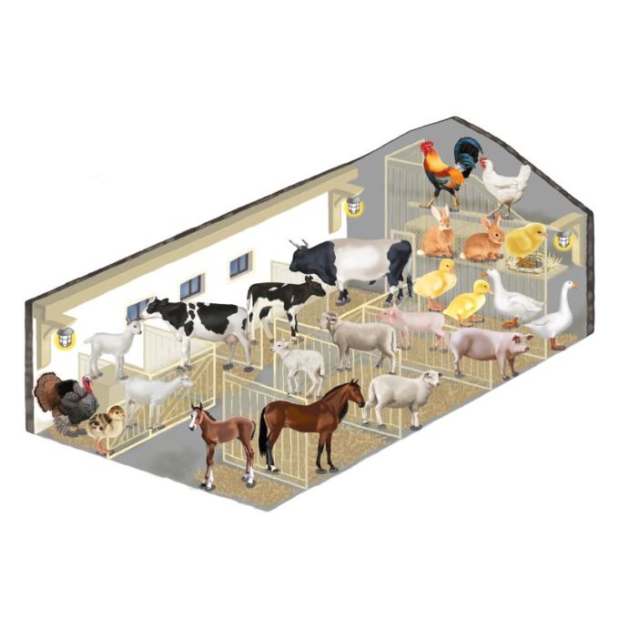 Suur magnetiline õppemäng "Talu" postriga