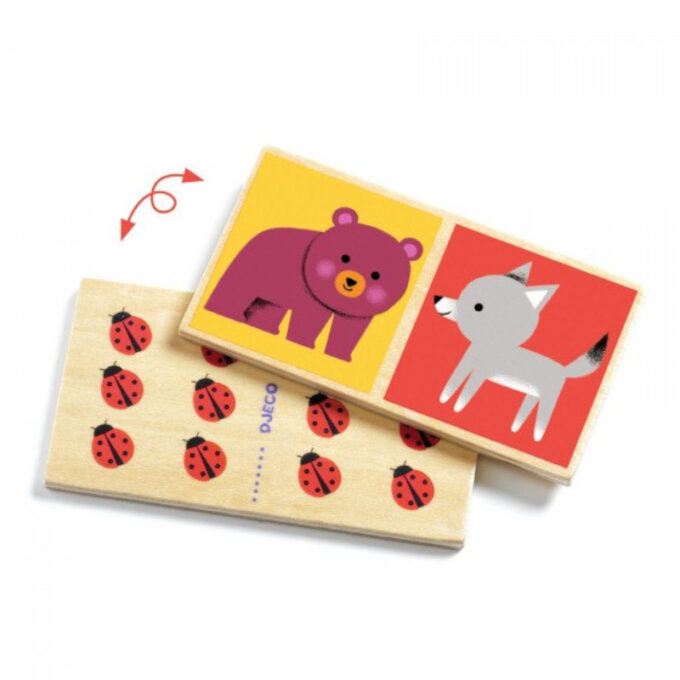 Puidust doomino "Metsaloomad"