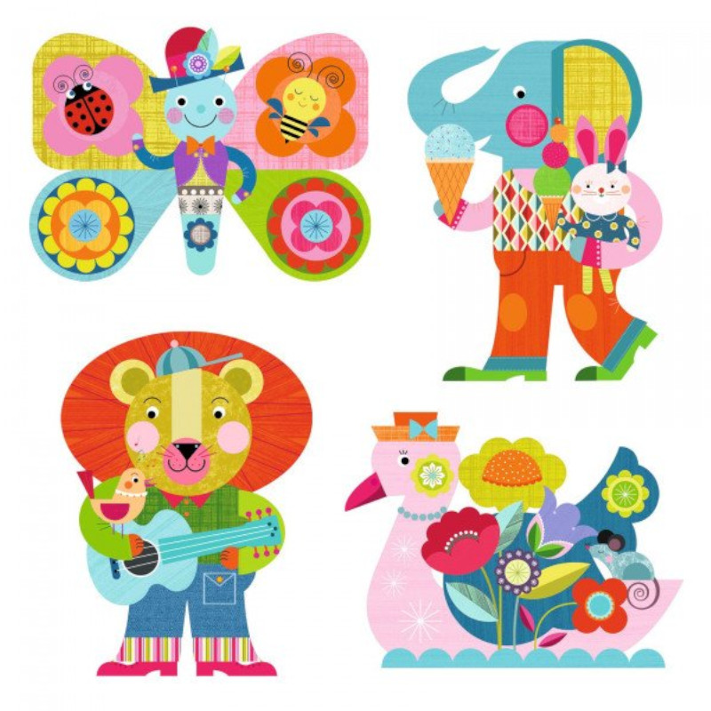 Veepliiatsiga värvimiskomplekt Lõbusad loomad_5