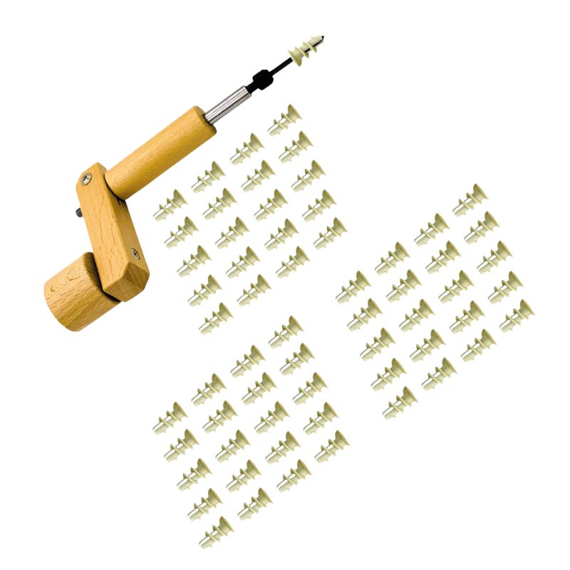 Käsipuur papikruvidega